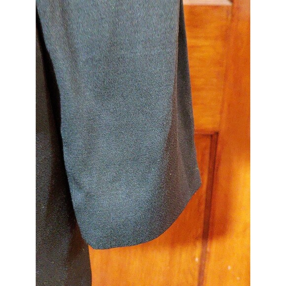 Vintage Solini Women’s Jacket Blazer Sz14 Black Metal Gold Zippers Lined - Picture 5 of 10